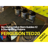 Ferguson TED20 - Removing Valve Stem Guides #2 & Dismantling Pistons Tractor Video