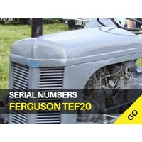 Ferguson TEF20 Serial Numbers